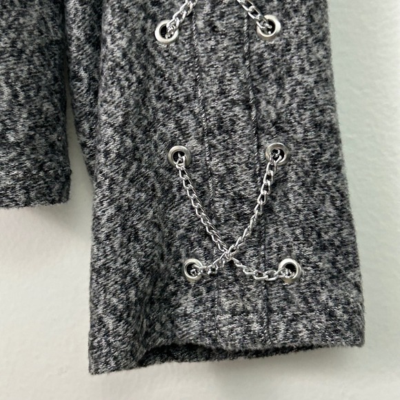 The Kooples x Sport Chain Sleeve Sweater Heather Gray Size 1 Small - Picture 3 of 13